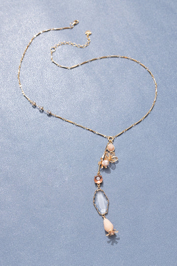Crystal Pendant Drop Necklace - Nakamol