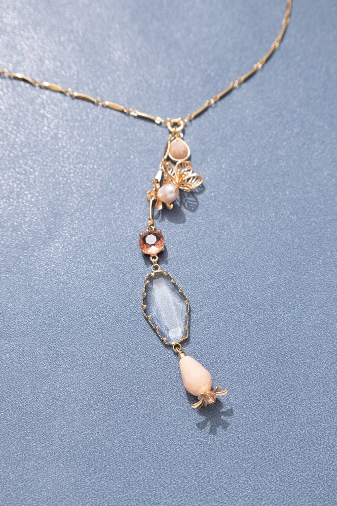 Crystal Pendant Drop Necklace - Nakamol