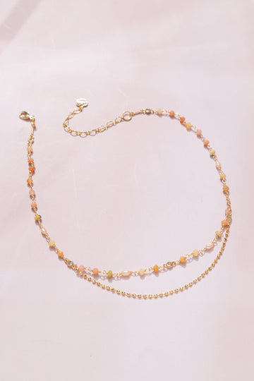 Peach Mix Fashion Necklace - Nakamol
