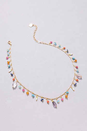 Kaleidoscope Stone Charm Necklace - Nakamol