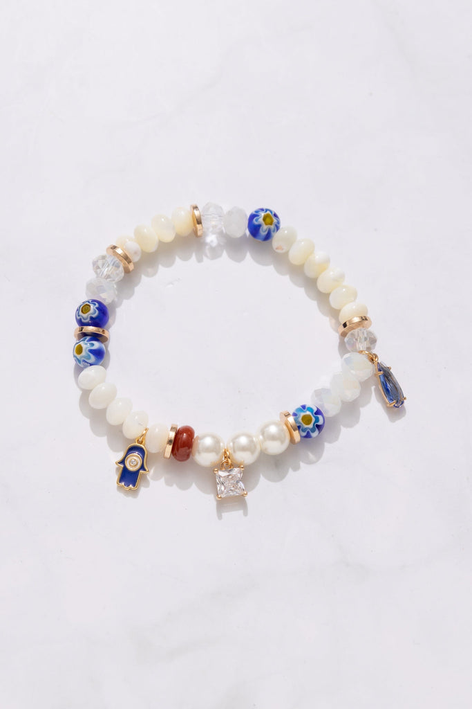 Alabaster Charm Beaded Bracelet - Nakamol