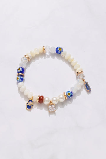 Alabaster Charm Beaded Bracelet - Nakamol