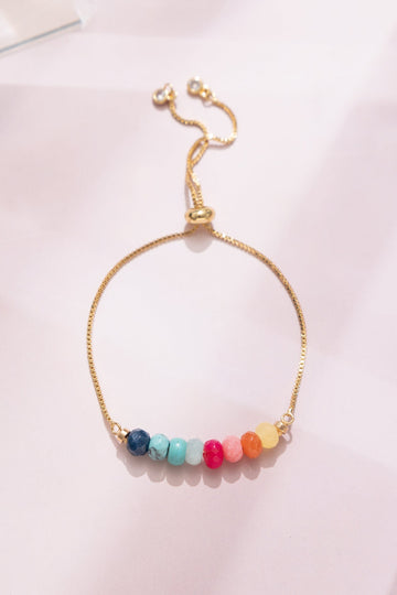 Bright Rainbow Pull Ball Bracelet - Nakamol