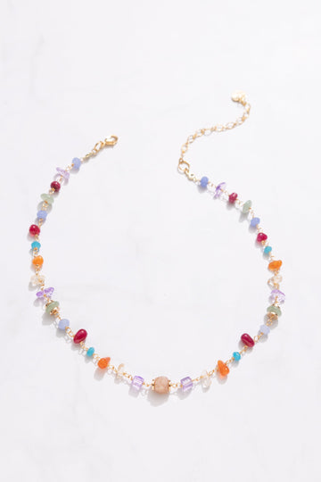 Rainbow Bright Crystal Necklace - Nakamol