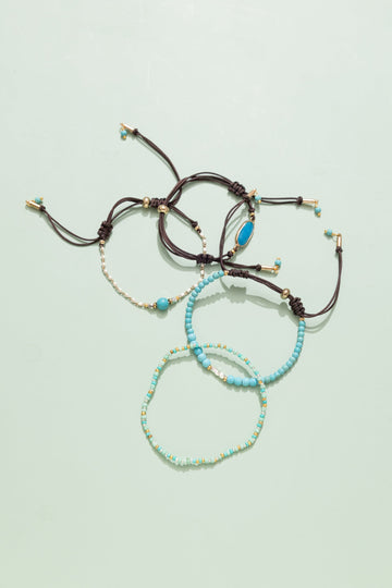 Shades of Turquoise Friendship Bracelet - Nakamol