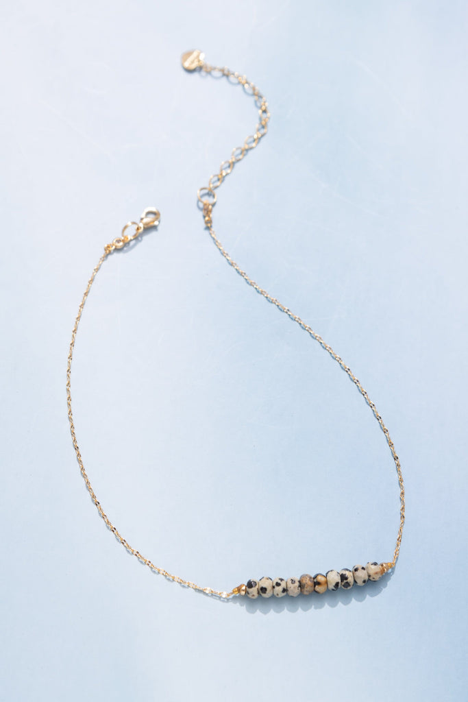 Dalmatian Bead Strip Necklace - Nakamol