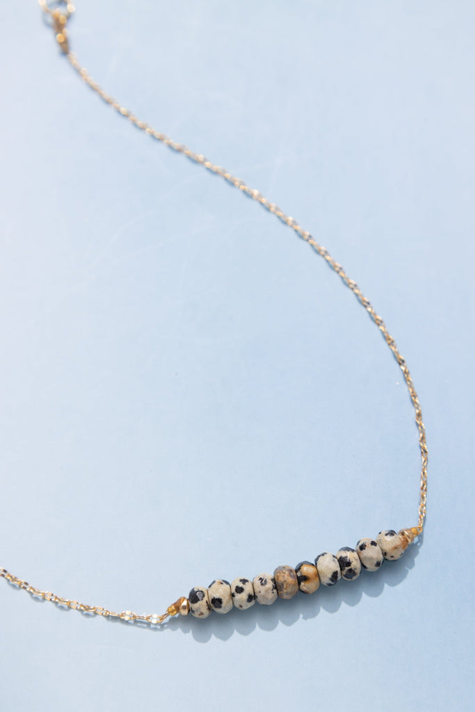 Dalmatian Bead Strip Necklace - Nakamol