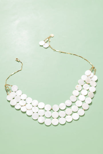 Coin Shell Layer Necklace - Nakamol