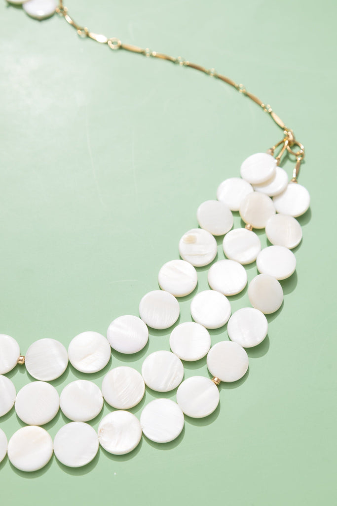 Coin Shell Layer Necklace - Nakamol