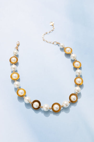 Gold Pearl Princess Necklace - Nakamol