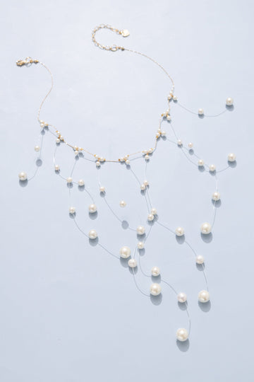 Cascading Pearl Bead Necklace - Nakamol