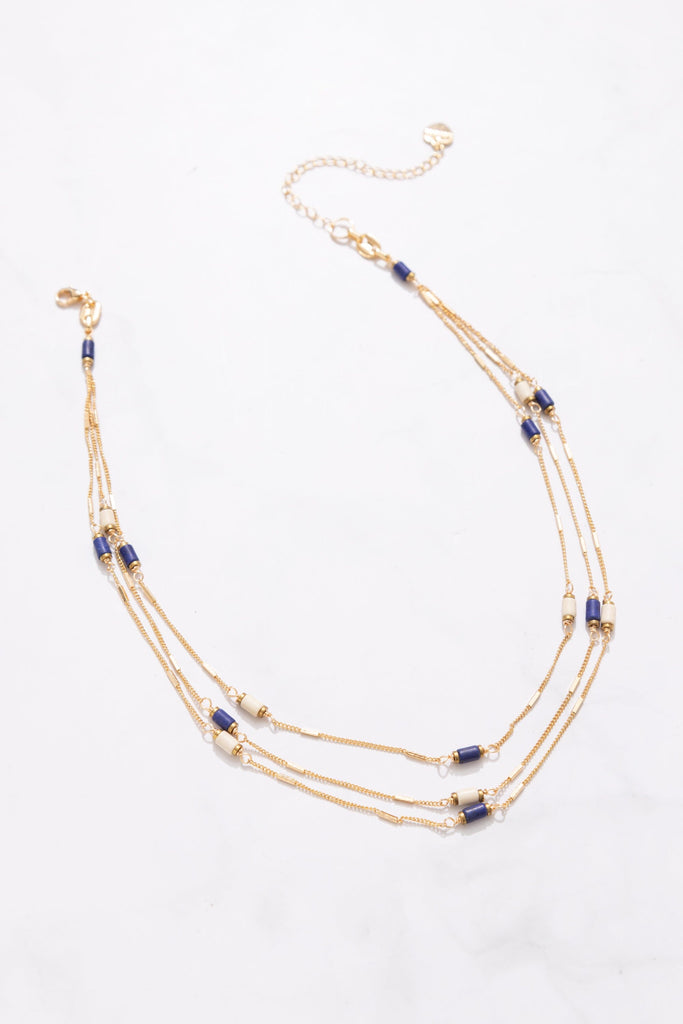 Lapis Lazuli Layer Necklace - Nakamol