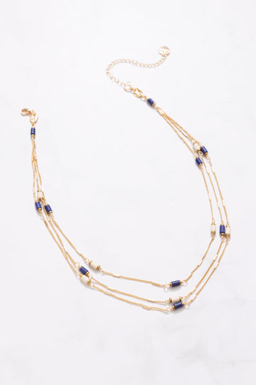 Lapis Lazuli Layer Necklace - Nakamol