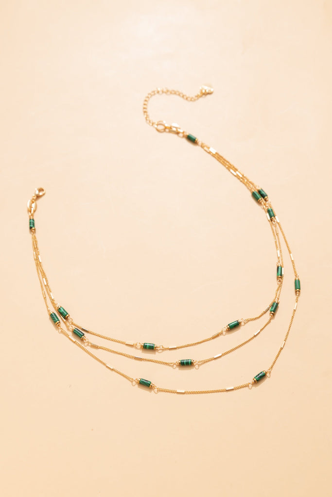 Malachite Layer Necklace - Nakamol