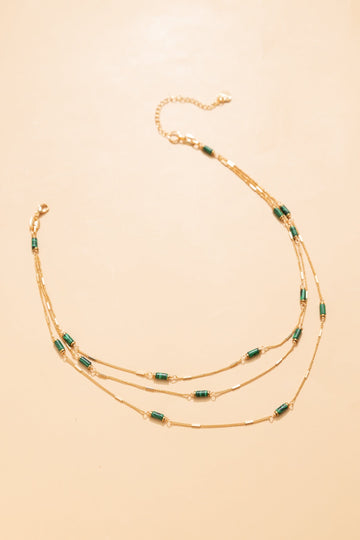 Malachite Layer Necklace - Nakamol