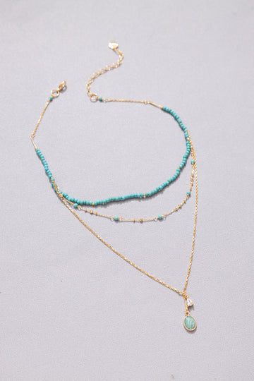 Aqua Tri-Layer Pendant - Nakamol