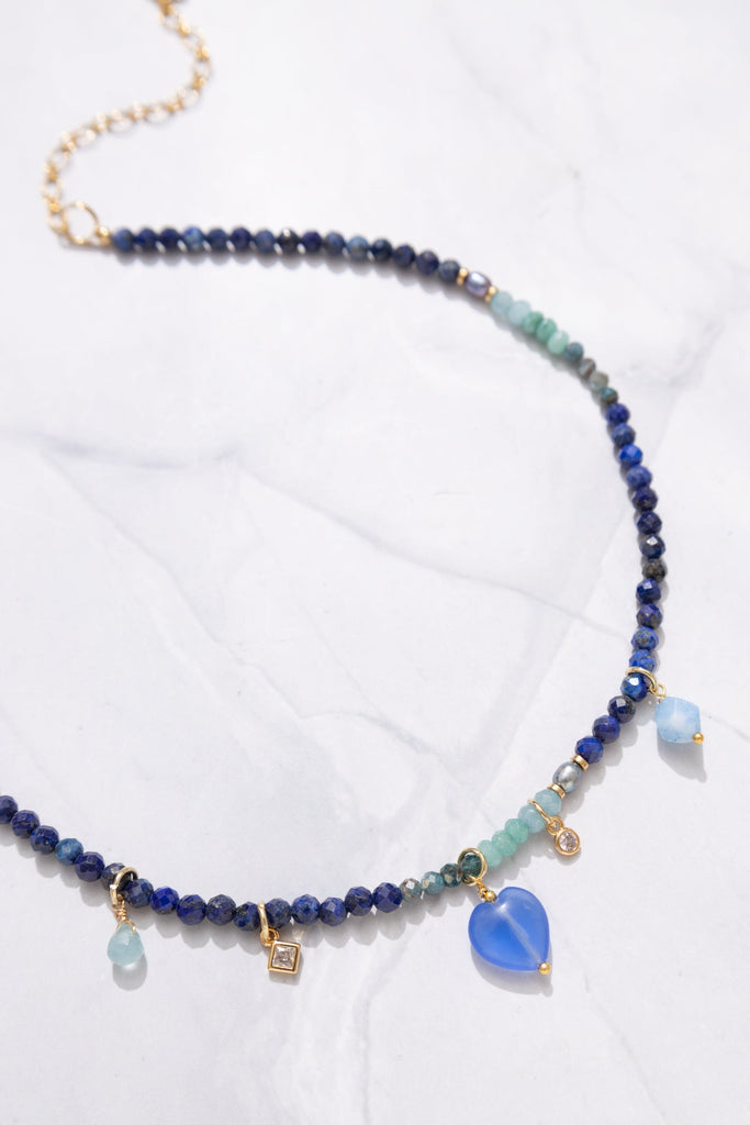 Lapis Lazuli Mix Beaded Necklace - Nakamol