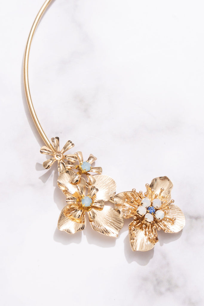 Gold Floral Bangle - Nakamol