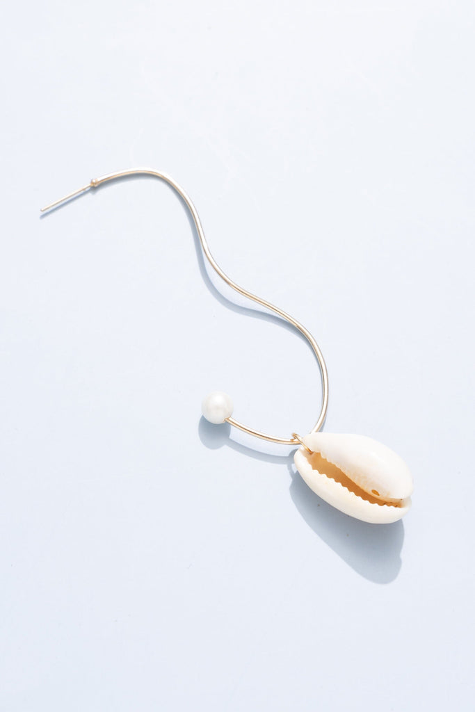 Shell and Waves Dangling Earrings - Nakamol