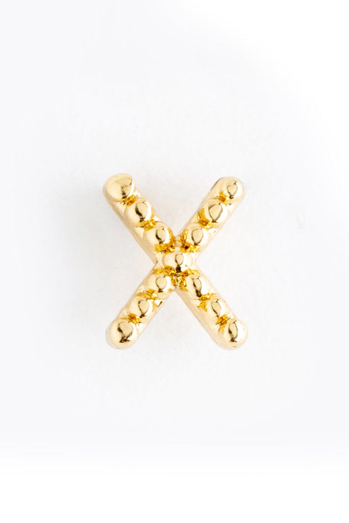 Pearl X Ball Stud Earrings - Nakamol