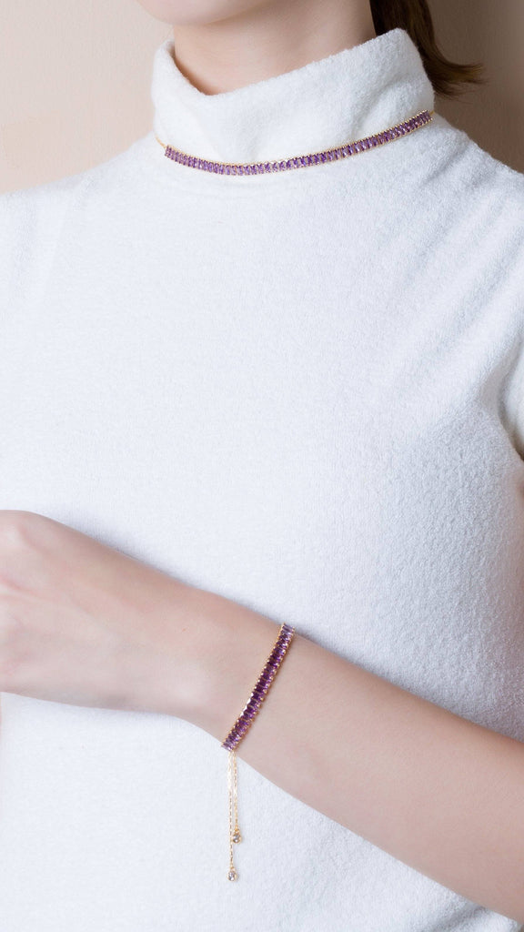Amethyst CZ Birthstone Bracelets - Nakamol