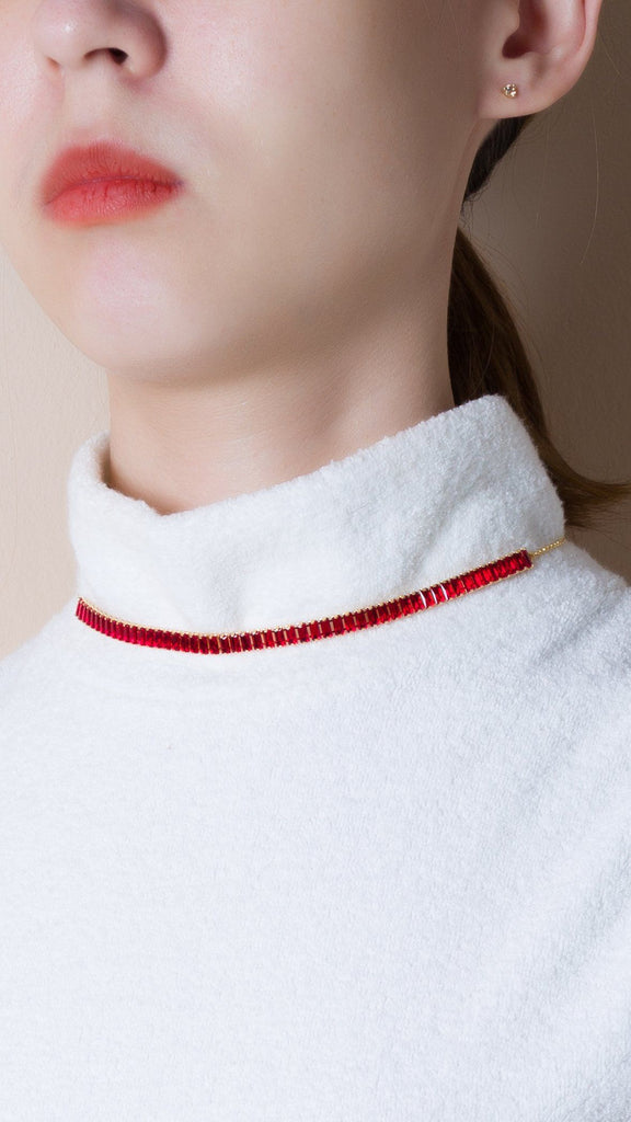 Ruby CZ Birthstone Necklace - Nakamol