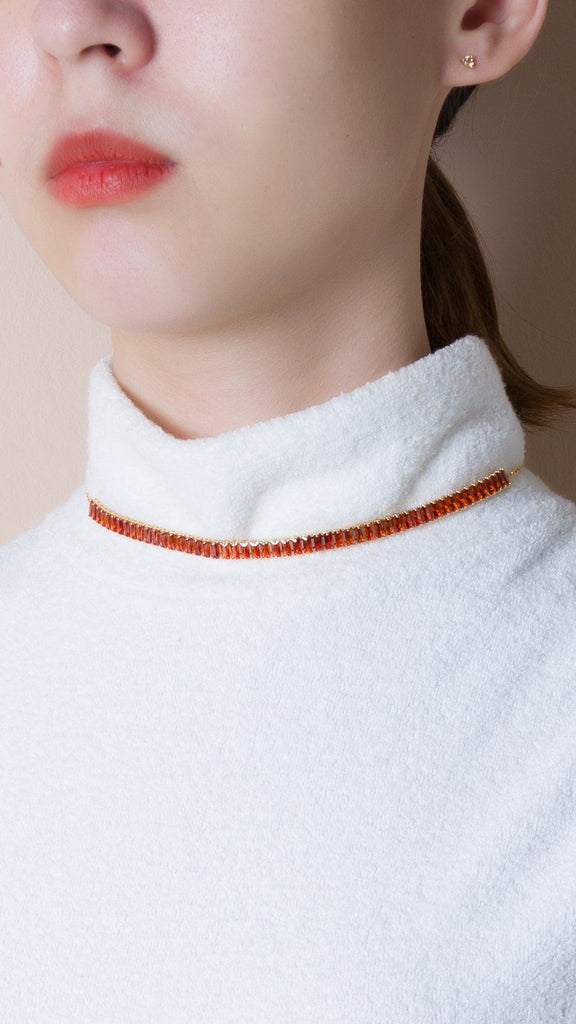 Red Jasper CZ Birthstone Necklace - Nakamol