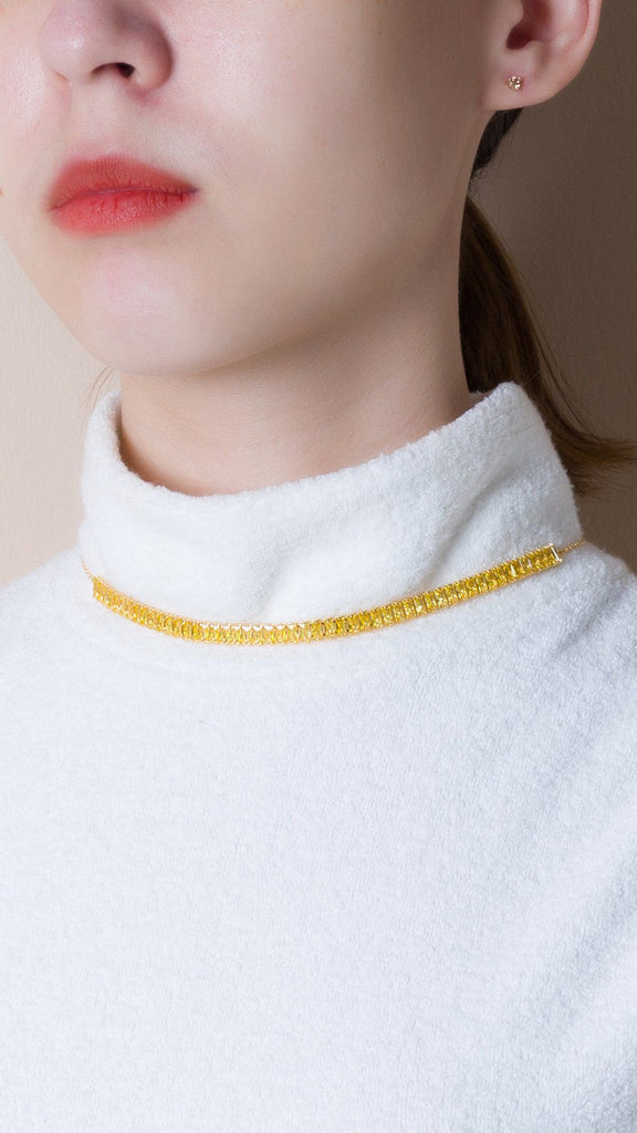 Yellow Sapphire CZ Birthstone Necklace - Nakamol