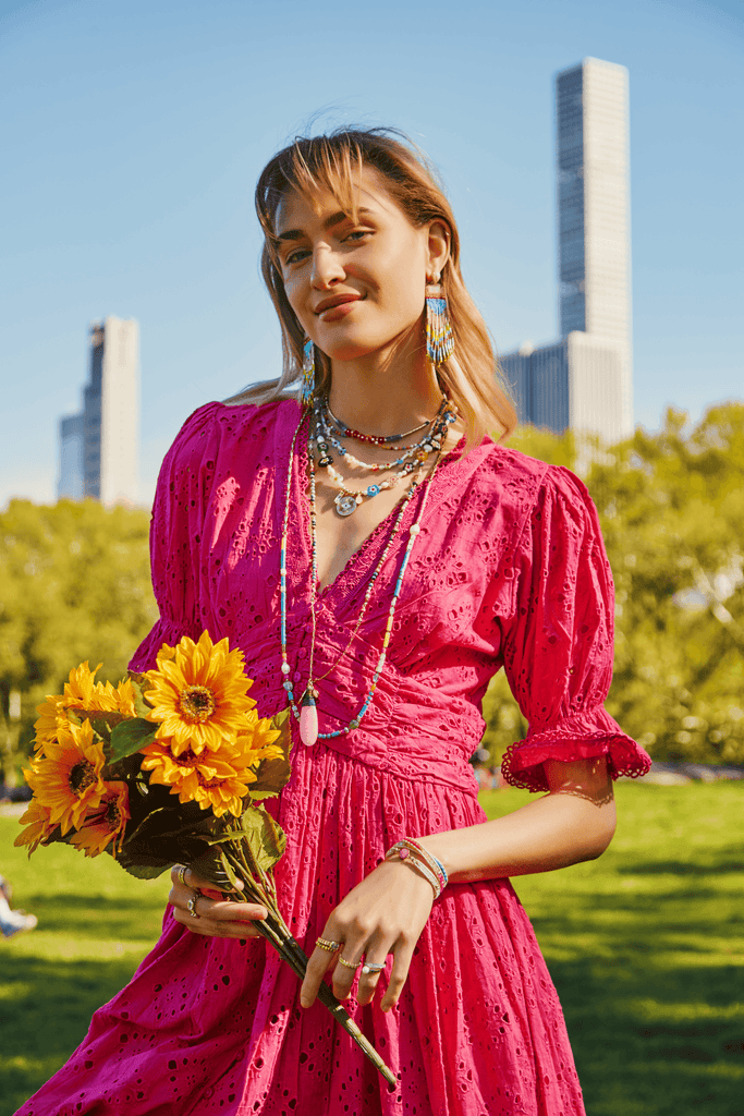 Jenny Love Floral Bead Necklace - Nakamol