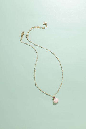 Vina Pink Gold Chain Necklace - Nakamol