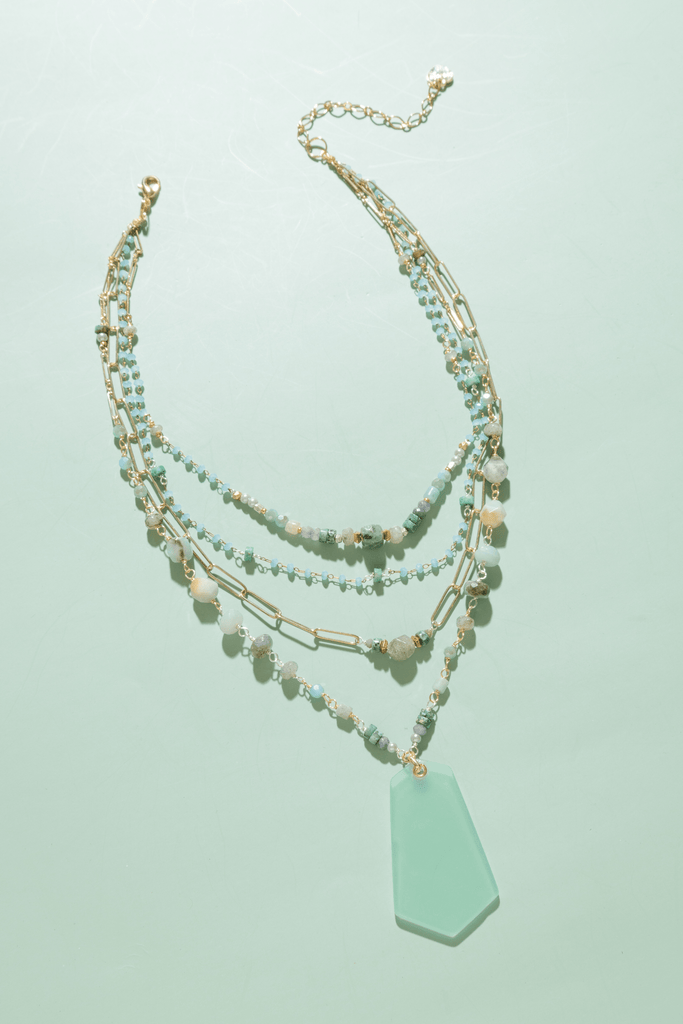 Sasha Woven Amazonite Necklace - Nakamol