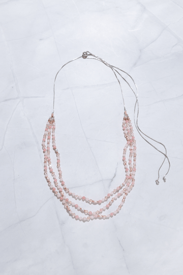 Soonji Pink Pull Ball Necklace - Nakamol