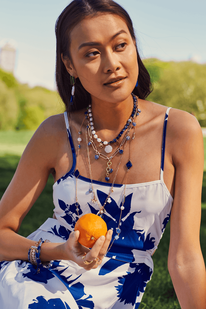 Jessa Pull Cord Lapis Bracelet - Nakamol