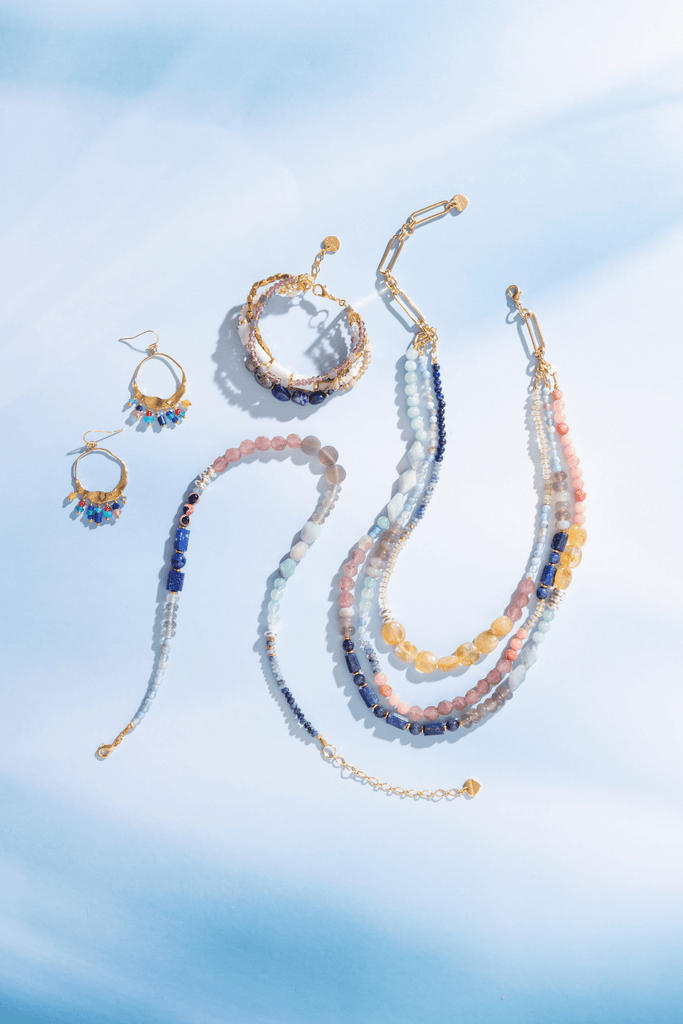 Sarah Mixed Stone Layer Bracelet - Nakamol