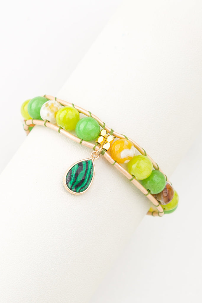 Kelly Green Mix Bracelet - Nakamol