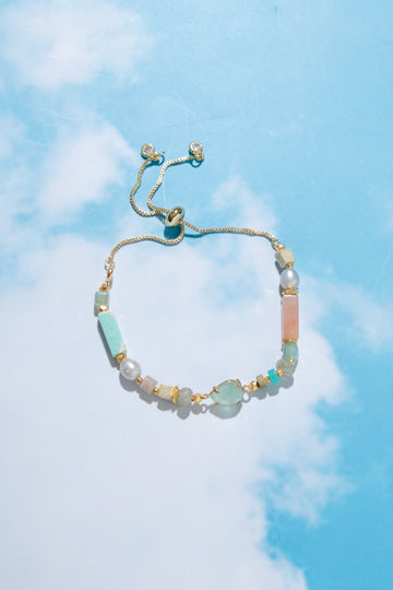 Jodi Amazonite Pull Ball Bracelet - Nakamol