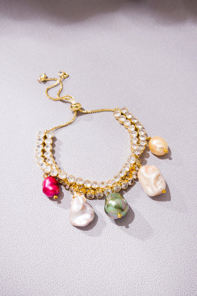 Crystal Mix Stone Bracelet - Nakamol