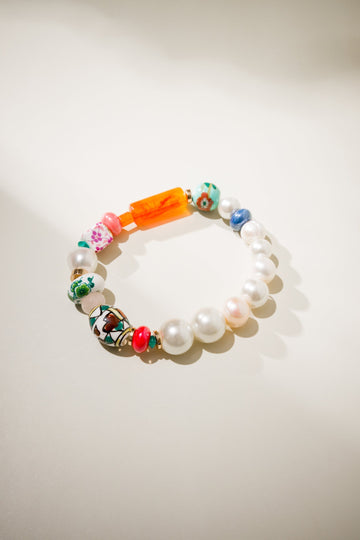 Multi-colored Beaded Bracelet - Nakamol