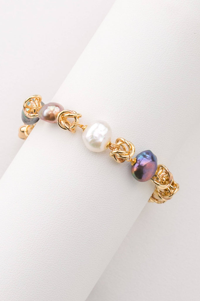 Sylvia Pearl Stretchy Bracelet - Nakamol
