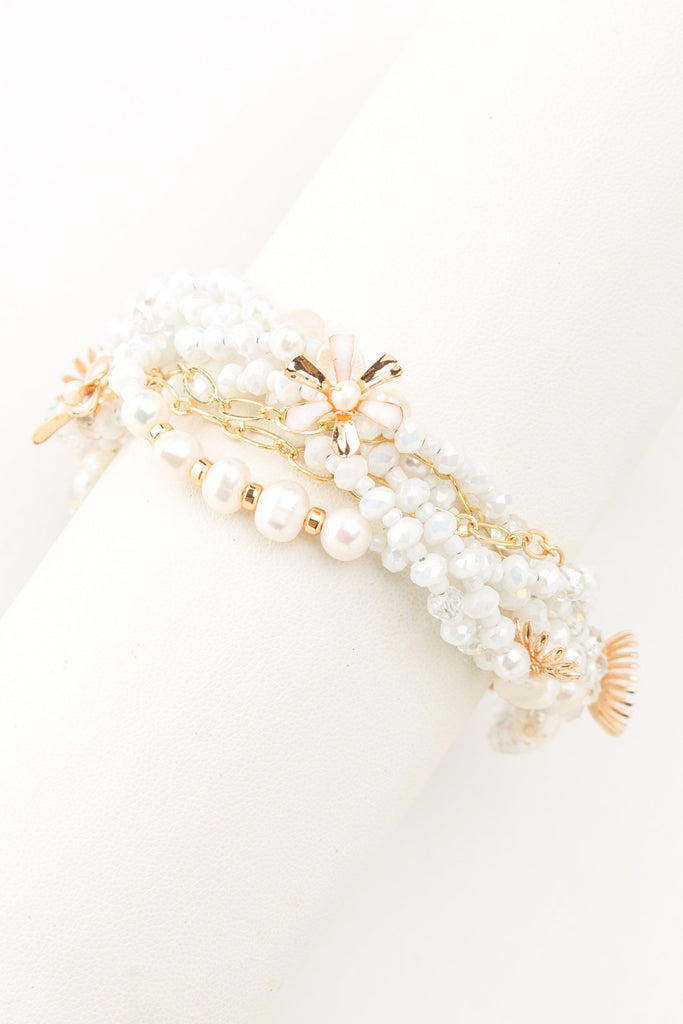 Revere White Pearl Bracelet - Nakamol