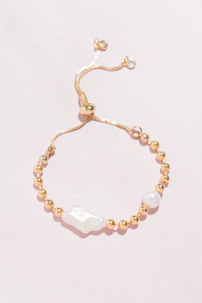 Olivia Gold Ball Bracelet - Nakamol