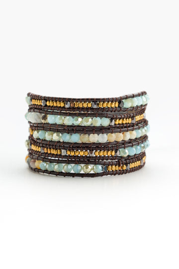Crystal Dark Amazonite Wrap - Nakamol