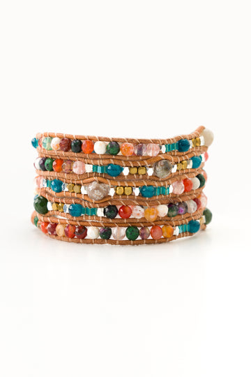 Glaiza Mixed Agate Beads Wrap - Nakamol