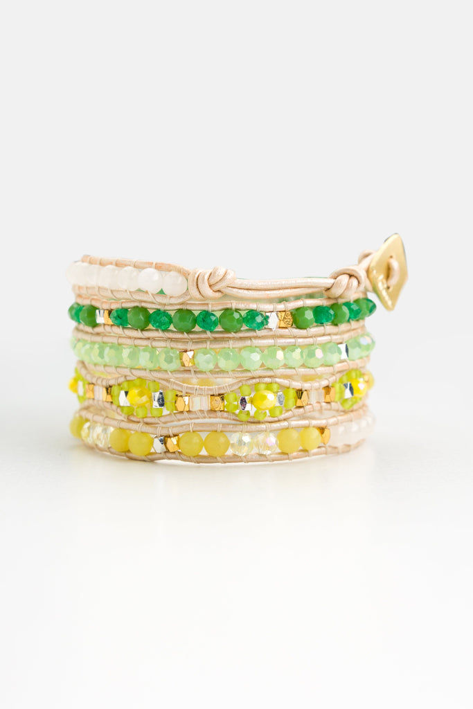 Green Mix Wrap Bracelets - Nakamol