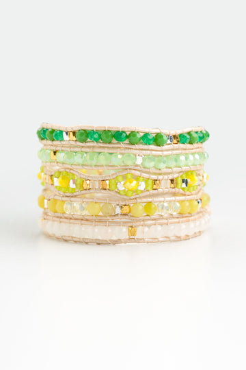 Green Mix Wrap Bracelets - Nakamol