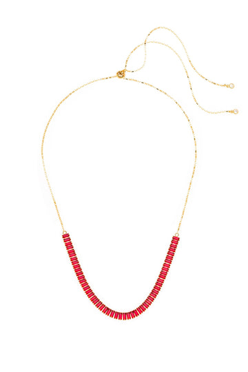 Ruby CZ Birthstone Necklace - Nakamol
