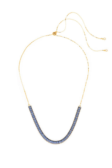 Blue Sapphire CZ Birthstone Necklace - Nakamol