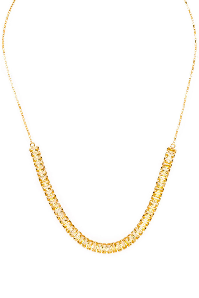 Yellow Sapphire CZ Birthstone Necklace - Nakamol