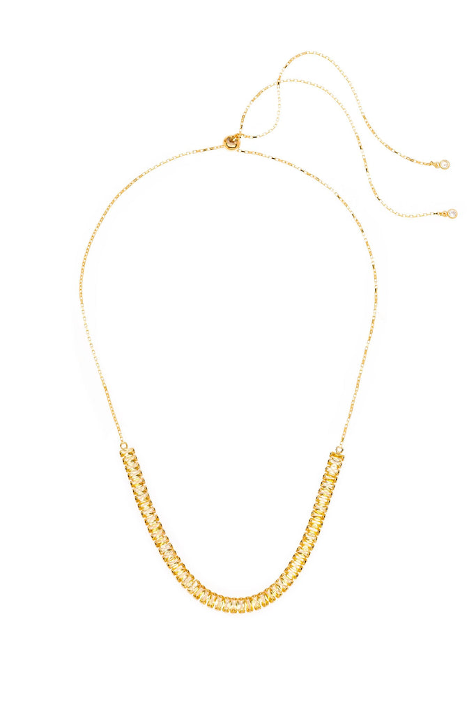 Yellow Sapphire CZ Birthstone Necklace - Nakamol