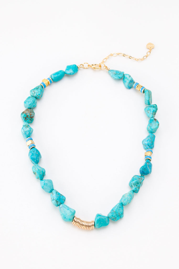 Lavinia Turquoise Nugget Necklace - Nakamol